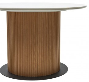 Стол MESA D120 цвет БЕЛЫЙ МРАМОР M326 / Каркас OAK, ®DISAUR в Менделеевске - mendeleevsk.mebel24.online | фото 6
