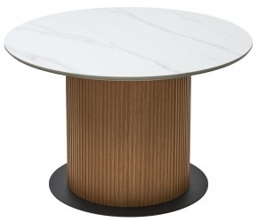 Стол MESA D120 цвет БЕЛЫЙ МРАМОР M326 / Каркас OAK, ®DISAUR в Менделеевске - mendeleevsk.mebel24.online | фото 7
