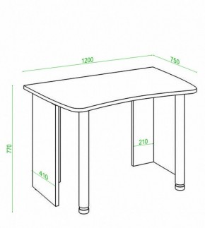 Стол офисный Домино Лайт СКЛ-Софт120 в Менделеевске - mendeleevsk.mebel24.online | фото 3