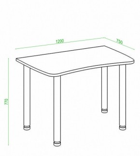 Стол офисный Домино Лайт СКЛ-Софт120МО в Менделеевске - mendeleevsk.mebel24.online | фото 2