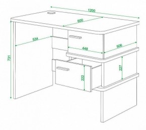 Стол письменный Домино нельсон СД-15С в Менделеевске - mendeleevsk.mebel24.online | фото 3