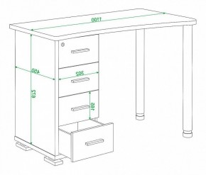 Стол письменный Домино нельсон СКМ-50 в Менделеевске - mendeleevsk.mebel24.online | фото 5