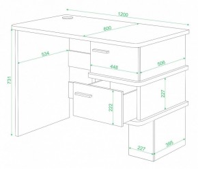 Стол письменный Домино СД-15 в Менделеевске - mendeleevsk.mebel24.online | фото 2