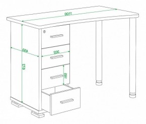Стол письменный Домино СКМ-50 в Менделеевске - mendeleevsk.mebel24.online | фото 6