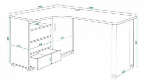 Стол письменный Домино СР-145СМ в Менделеевске - mendeleevsk.mebel24.online | фото 5