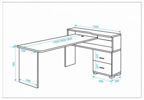Стол письменный Домино СР-620/180 C в Менделеевске - mendeleevsk.mebel24.online | фото 2