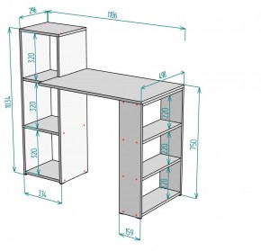 Стол письменный T109 в Менделеевске - mendeleevsk.mebel24.online | фото 2