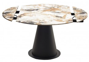 Стол TERAMO 135 GLOSS GRAND JADE SOLID CERAMIC, керамика, поворотн.механизм / Черный каркас, ®DISAUR в Менделеевске - mendeleevsk.mebel24.online | фото 14