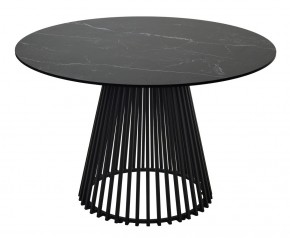 Стол TERNI 120 MATT BLACK MARBLE SOLID CERAMIC Черный мрамор матовый, керамика /Черн.каркас, ®DISAUR в Менделеевске - mendeleevsk.mebel24.online | фото 8