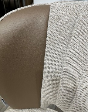 Стул HERMES WZ2042-02 светло-бежевый фактурный велюр/ HK017-31 серо-коричневый PU, М-City в Менделеевске - mendeleevsk.mebel24.online | фото 2