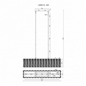 Светильник на штанге iLamp Panorama L4688-91 SGD в Менделеевске - mendeleevsk.mebel24.online | фото 2