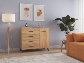 СВЕТЛАНА LOFT Комод-тумба  (дуб золотой) в Менделеевске - mendeleevsk.mebel24.online | фото 3