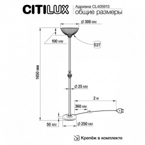 Торшер Citilux Адриана CL405913 в Менделеевске - mendeleevsk.mebel24.online | фото 4