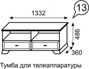 Тумба для телеаппаратуры Венеция 13 бодега в Менделеевске - mendeleevsk.mebel24.online | фото 2