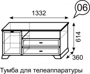 Тумба для телеаппаратуры Венеция 6 бодега в Менделеевске - mendeleevsk.mebel24.online | фото 3