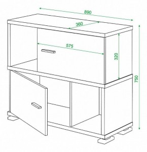 Тумба комбинированная Домино СБ-30/2 в Менделеевске - mendeleevsk.mebel24.online | фото 3
