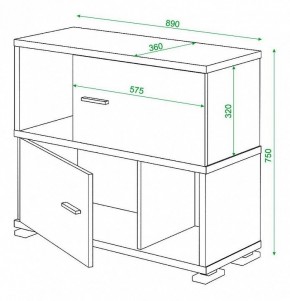 Тумба комбинированная Домино СБ-30/2 в Менделеевске - mendeleevsk.mebel24.online | фото 3