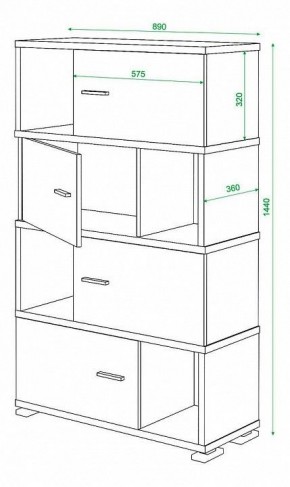 Тумба комбинированная Домино СБ-30/4 в Менделеевске - mendeleevsk.mebel24.online | фото 2