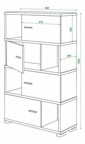 Тумба комбинированная Домино СБ-30/4 в Менделеевске - mendeleevsk.mebel24.online | фото 3