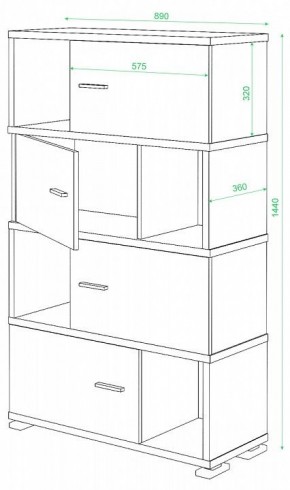 Тумба комбинированная СБ-30/4 в Менделеевске - mendeleevsk.mebel24.online | фото 2