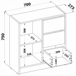 Тумба комбинированная Т-1 в Менделеевске - mendeleevsk.mebel24.online | фото 4