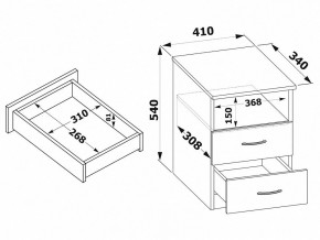 Тумба КТ-09.1 в Менделеевске - mendeleevsk.mebel24.online | фото 2