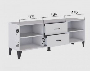 Тумба под ТВ ТВМ-6 (белый) в Менделеевске - mendeleevsk.mebel24.online | фото 2