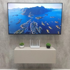 Тумба подвесная под ТВ LINES MTV3-MA 900 Бежевый (Леда-М 10.1.5) в Менделеевске - mendeleevsk.mebel24.online | фото 3