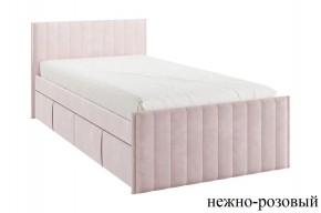 ТВИКС Кровать с ящиками 900 (нежно-розовый) в Менделеевске - mendeleevsk.mebel24.online | фото