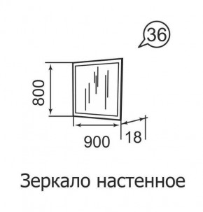 Зеркало настенное Ника-Люкс 36 в Менделеевске - mendeleevsk.mebel24.online | фото 2